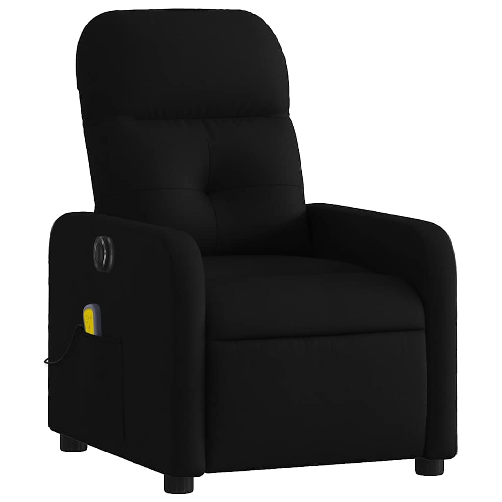 eldrevet massagestol stof sort