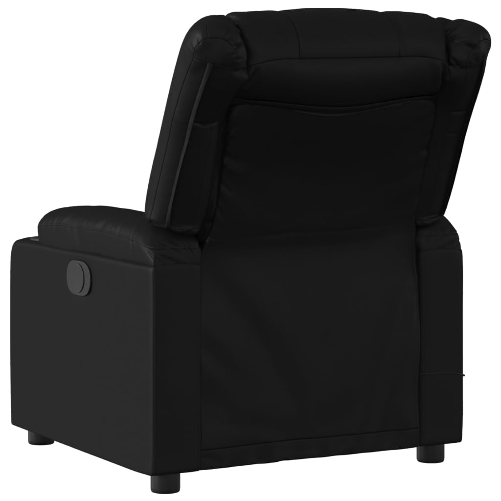 massagestol sort kunstlæder