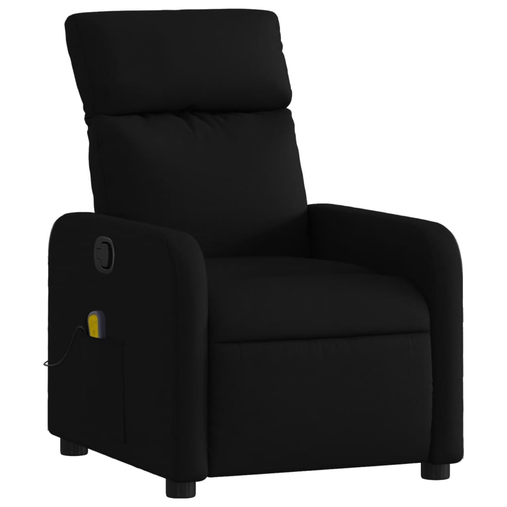 massagestol sort stof