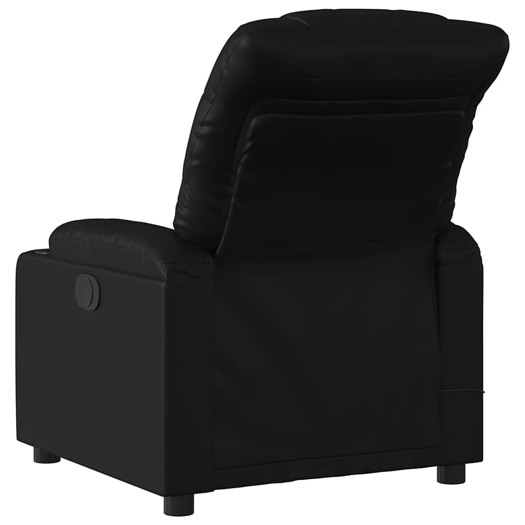 massagestol sort kunstlæder