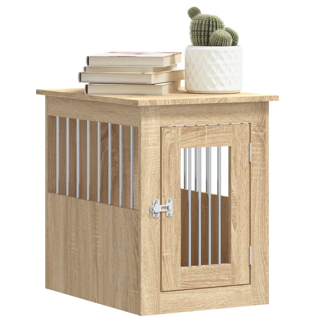 hundebur 45x62x59 cm konstrueret træ sonoma-eg