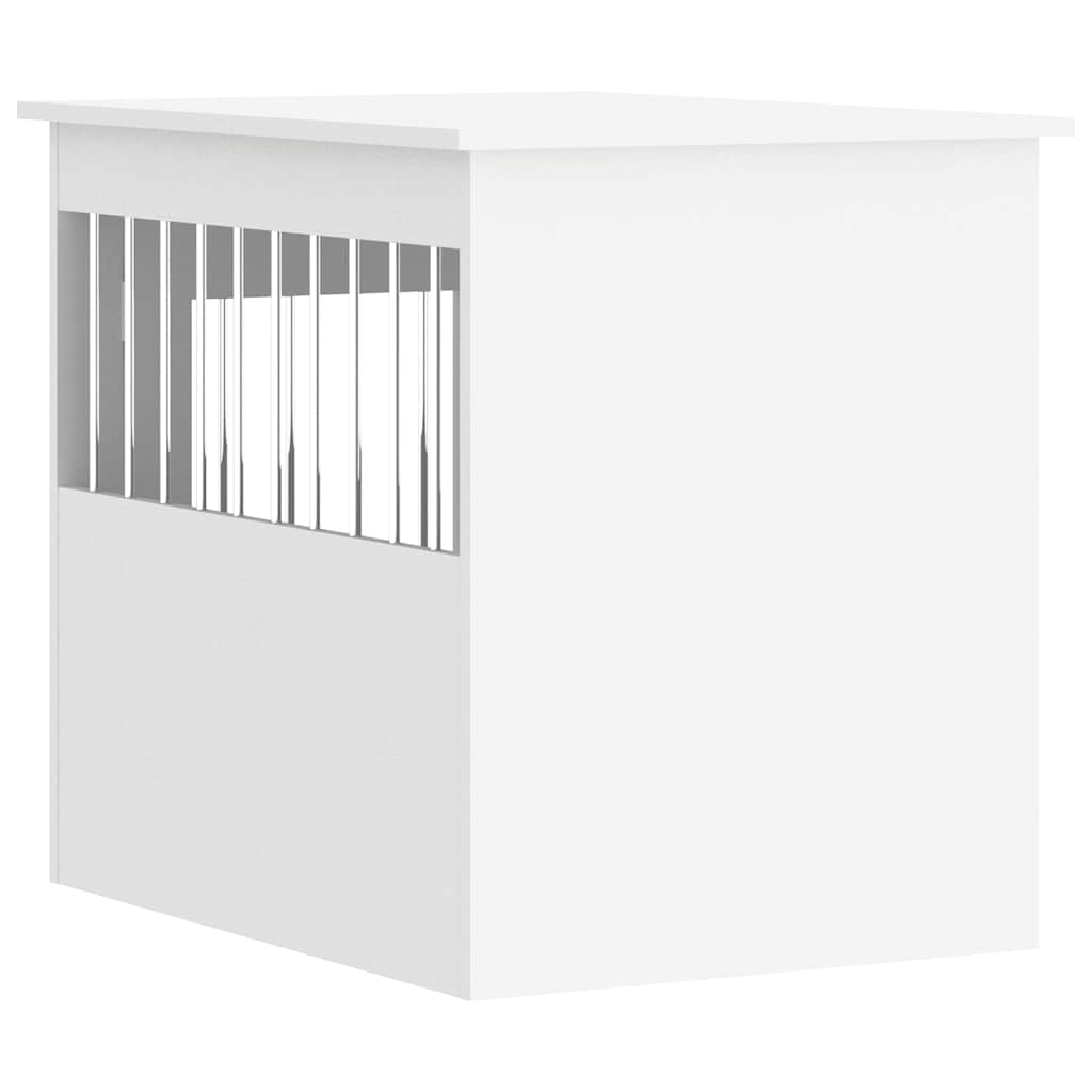 hundebur 55x75x65 cm konstrueret træ hvid