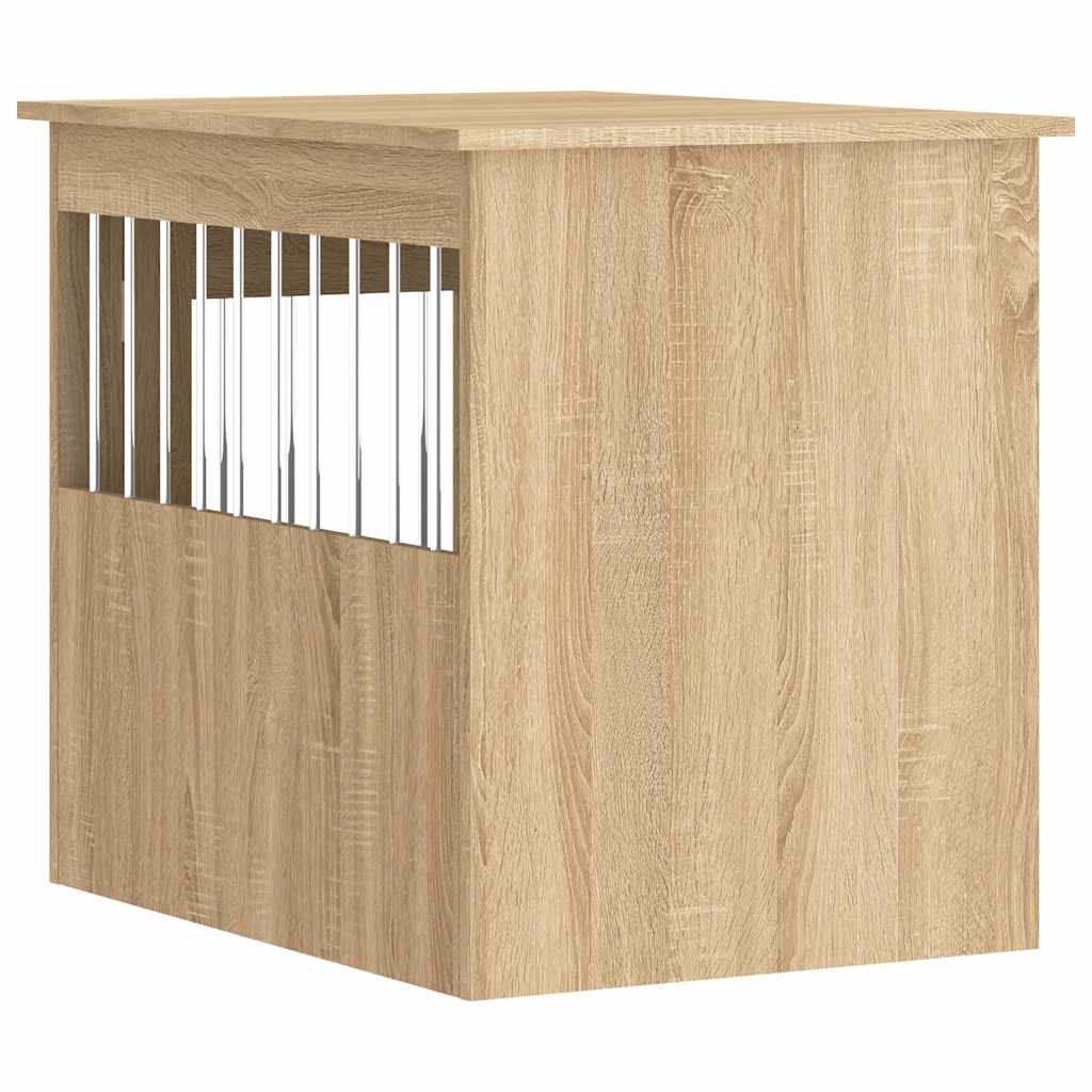 hundebur 55x75x65 cm konstrueret træ sonoma-eg