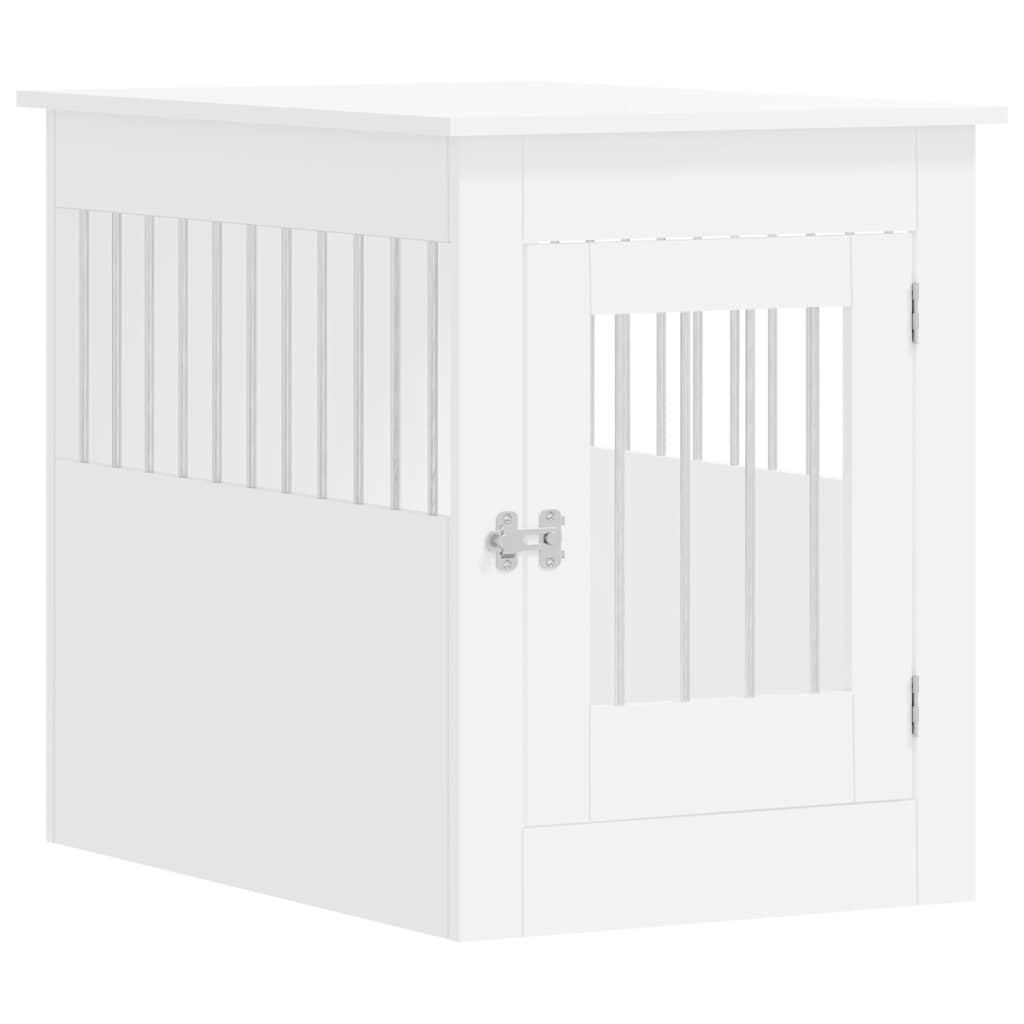 hundebur 55x80x68 cm konstrueret træ hvid