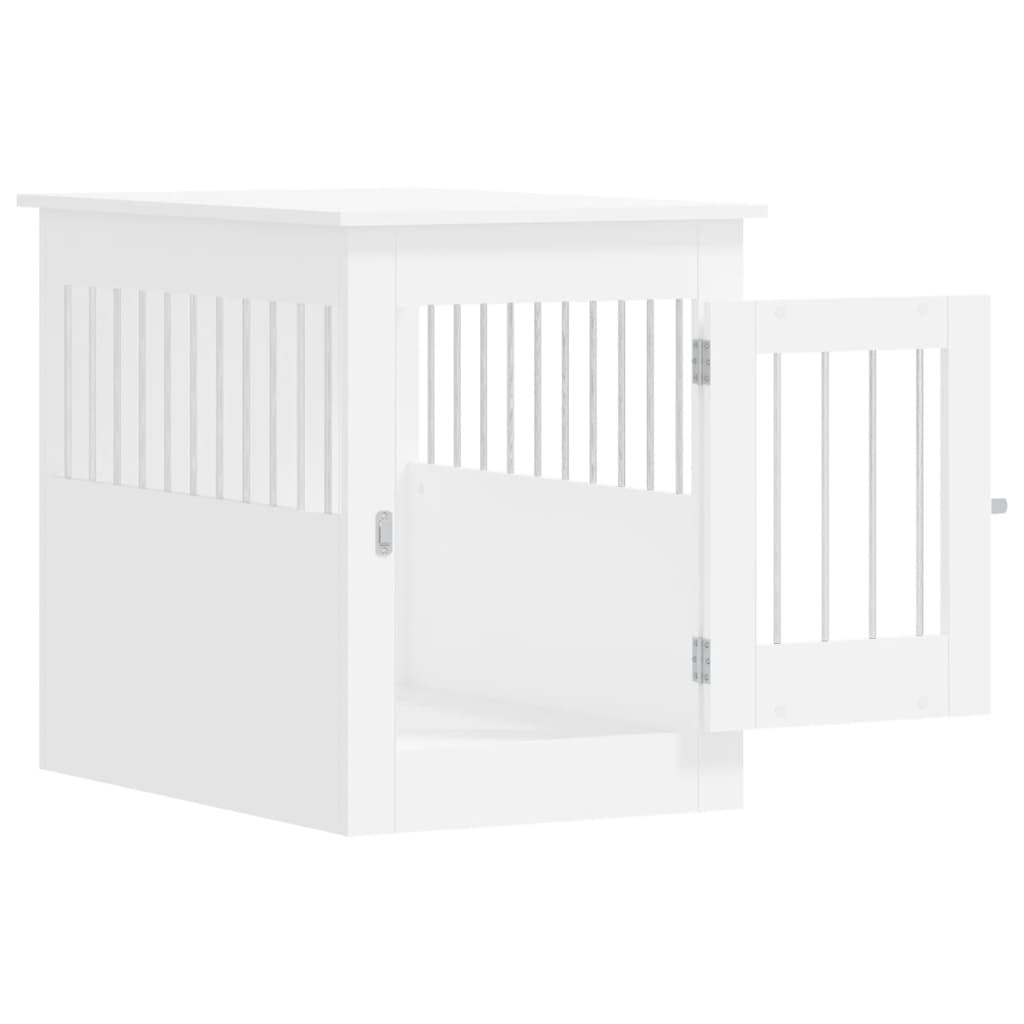 hundebur 55x80x68 cm konstrueret træ hvid