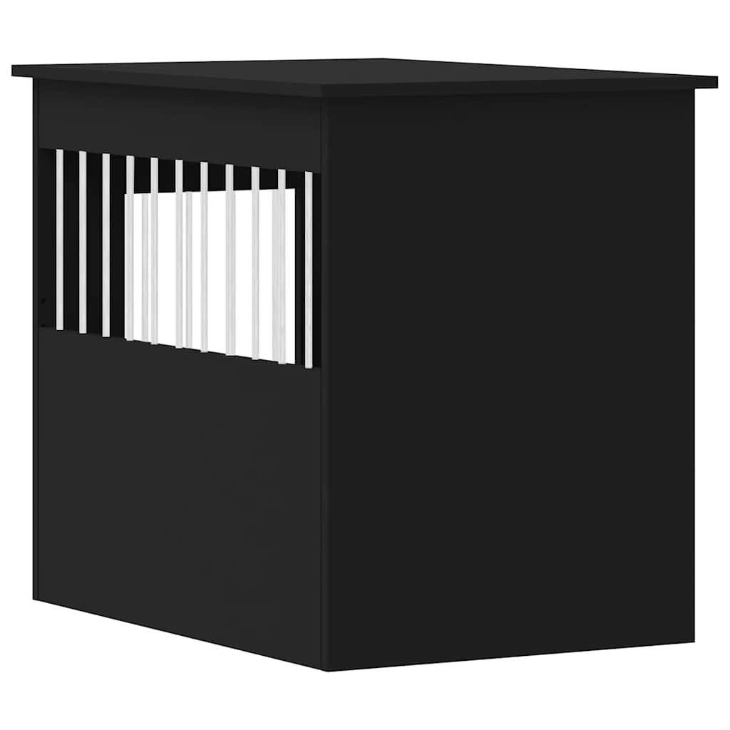 hundebur 55x80x68 cm konstrueret træ sort