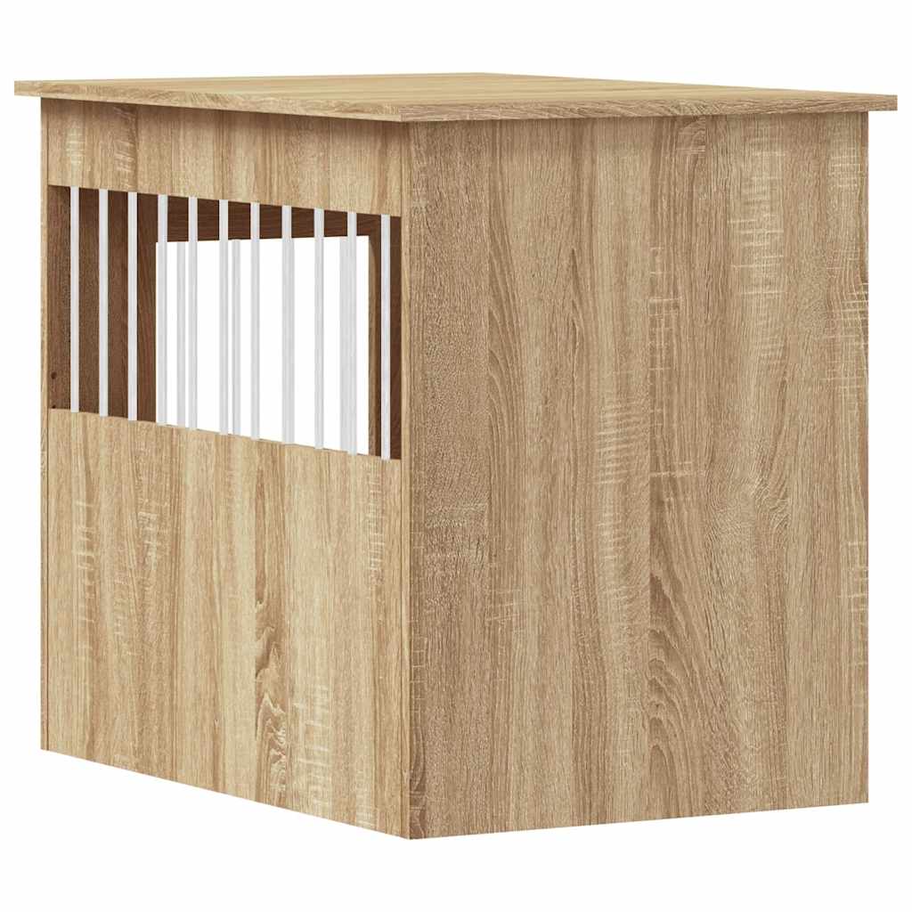hundebur 55x80x68 cm konstrueret træ sonoma-eg