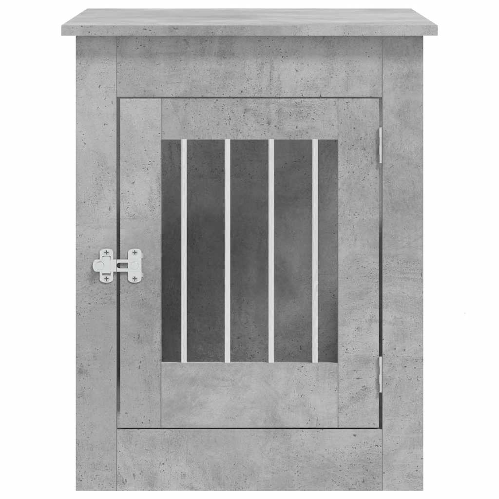 hundebur 55x80x68 cm konstrueret træ betongrå