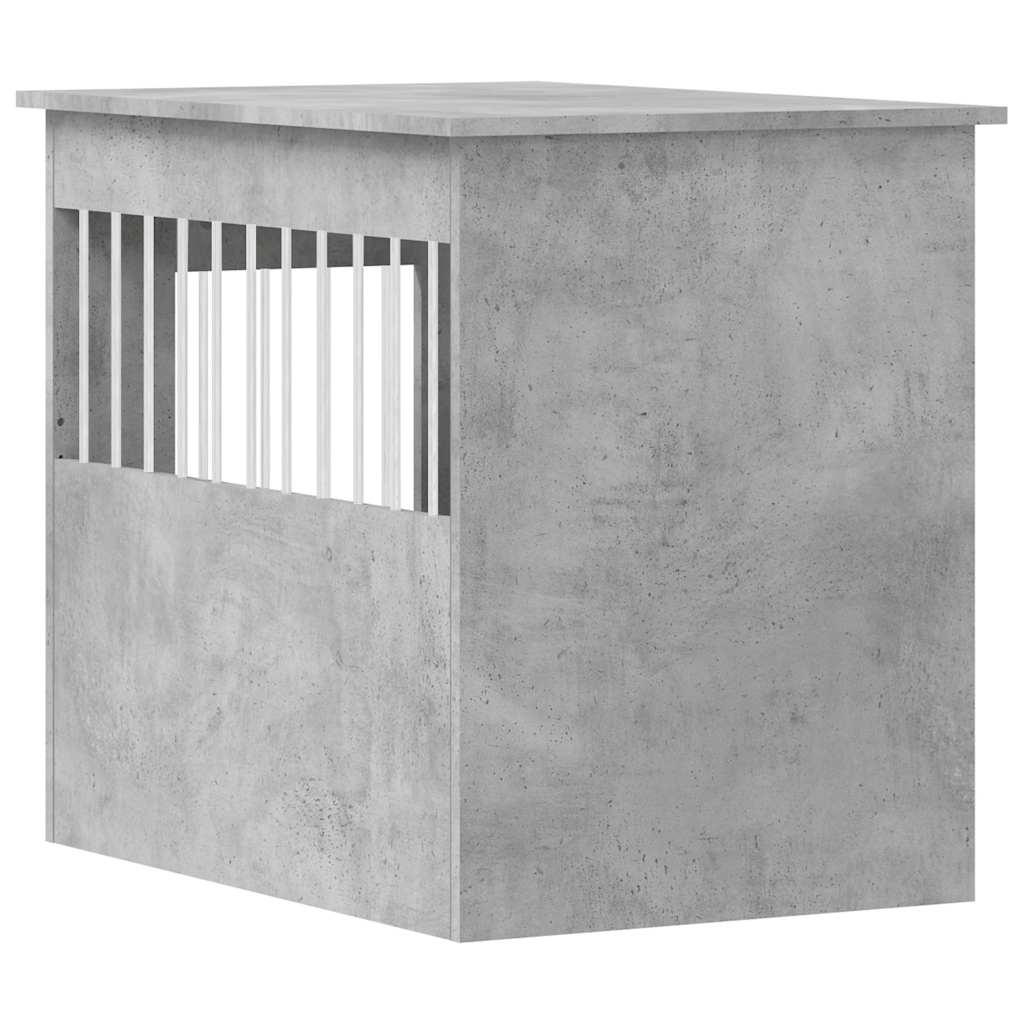 hundebur 55x80x68 cm konstrueret træ betongrå