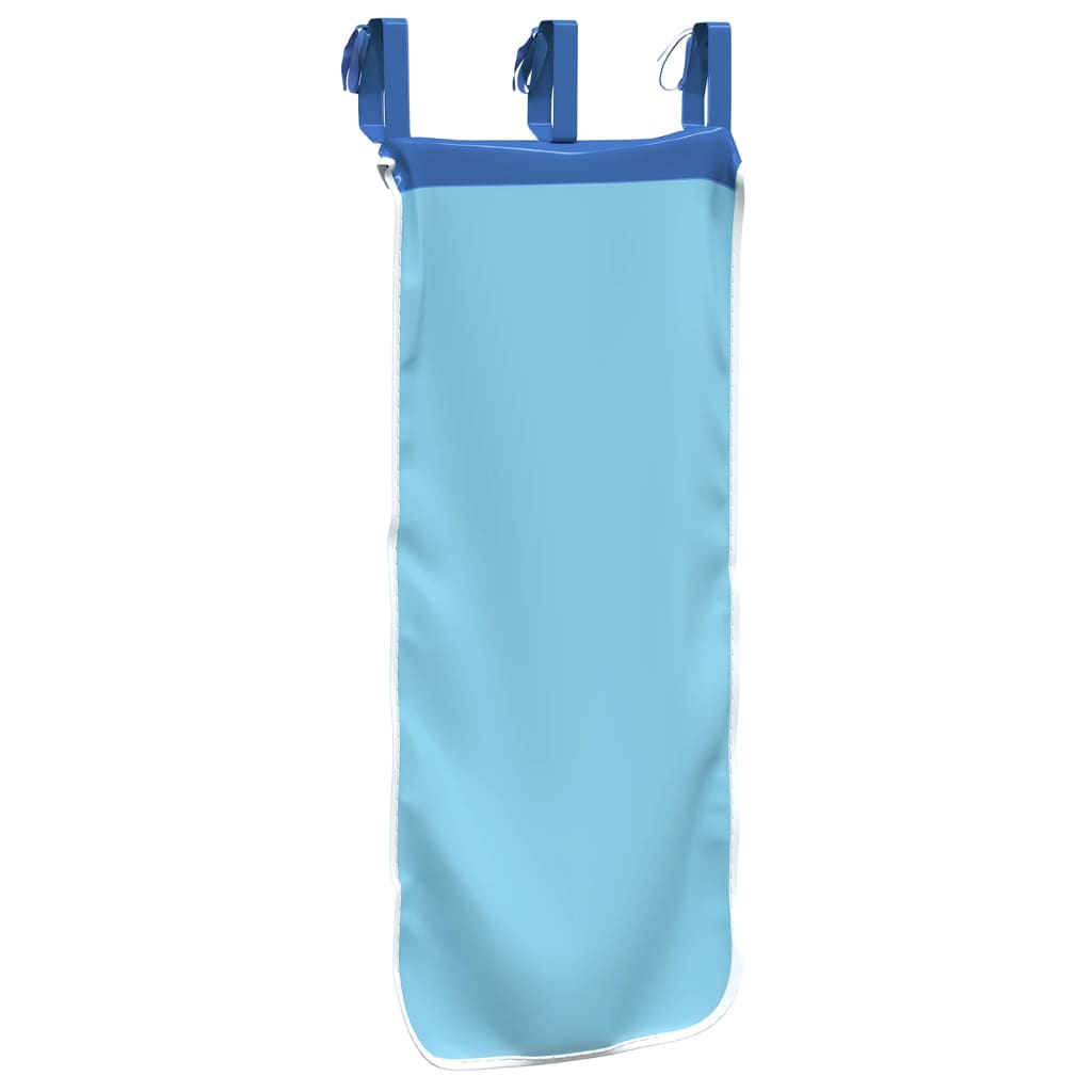 gardiner til højseng polyester blå