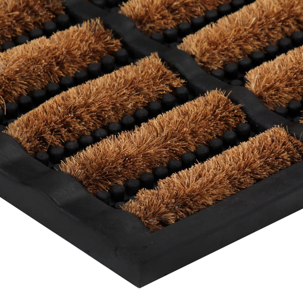 dørmåtte 40x60 cm rektangulær gummi og coir