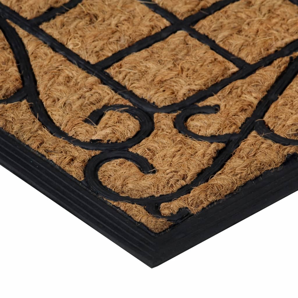 dørmåtte 45x75 cm rektangulær gummi og coir