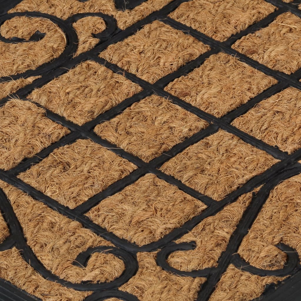 dørmåtte 45x75 cm rektangulær gummi og coir