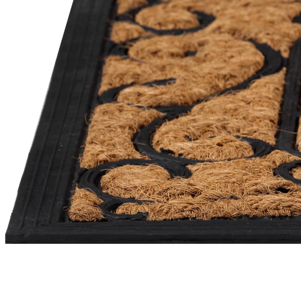 dørmåtte 45x75 cm rektangulær gummi og coir