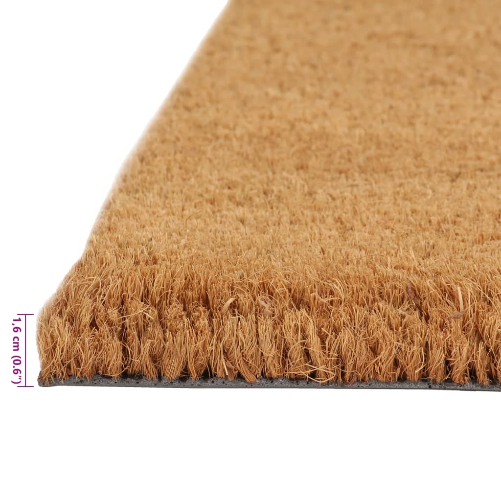 dørmåtte 80x100 cm tuftet coir naturfarvet
