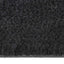 dørmåtte 60x90 cm halvrund tuftet coir sort