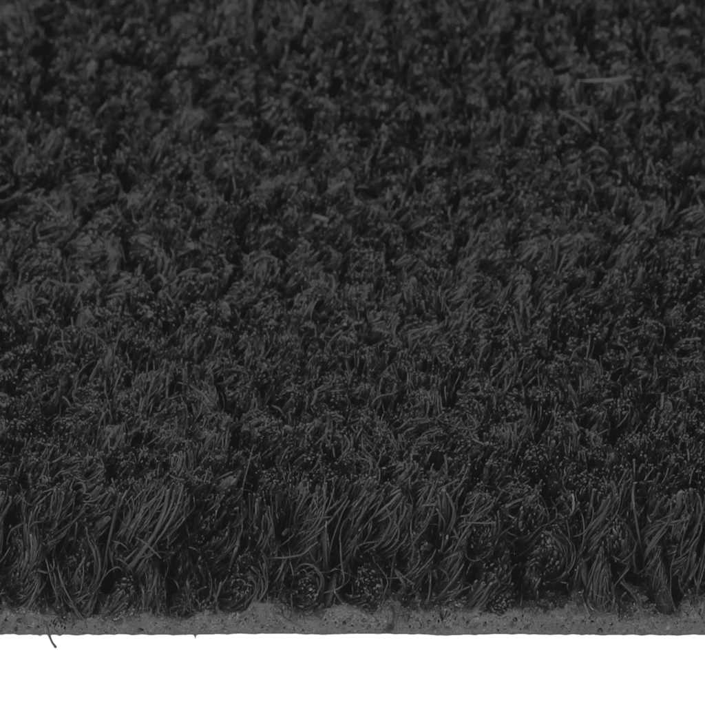 dørmåtte 65x100 cm tuftet coir sort