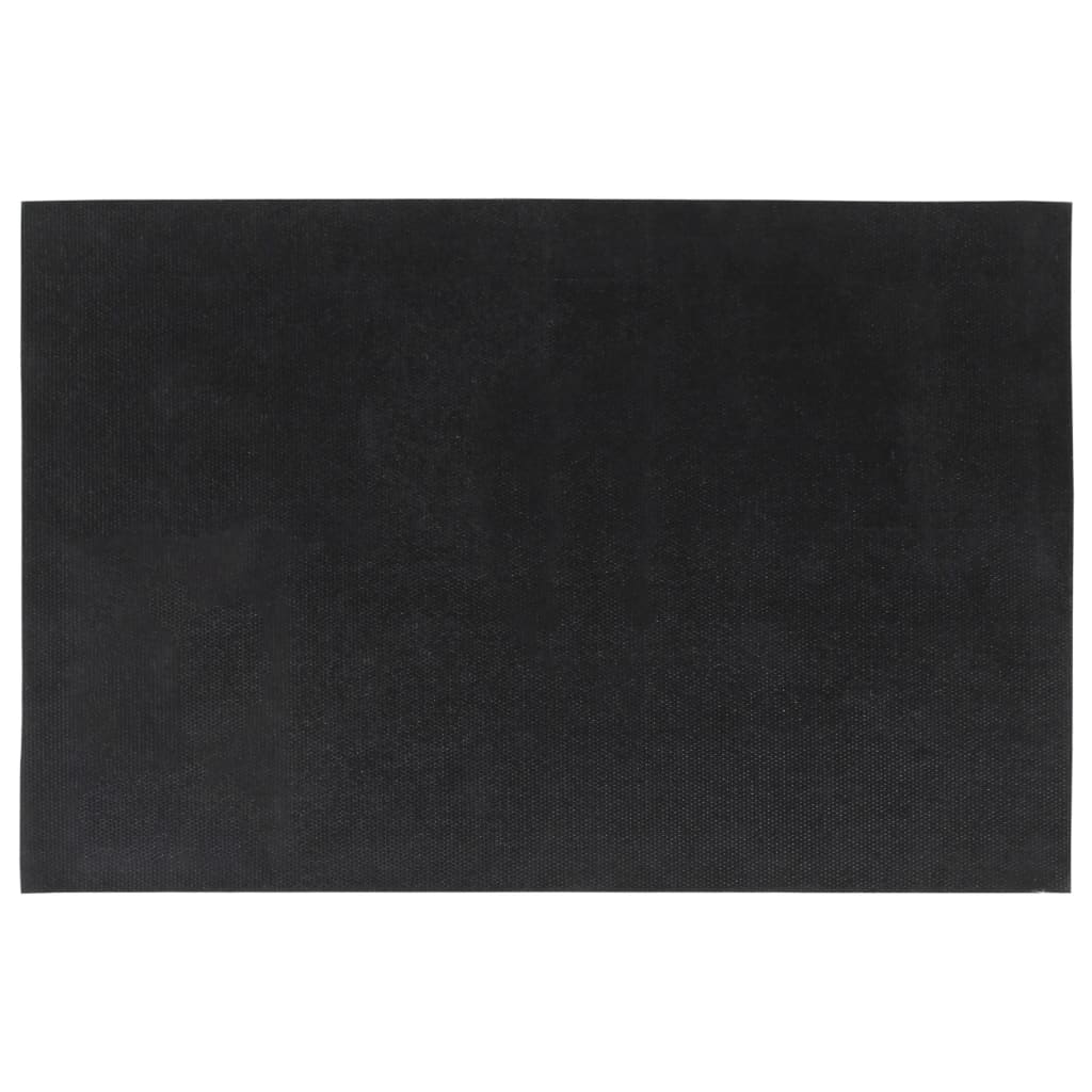 dørmåtter 2 stk. 40x60 cm tuftet coir mørkegrå