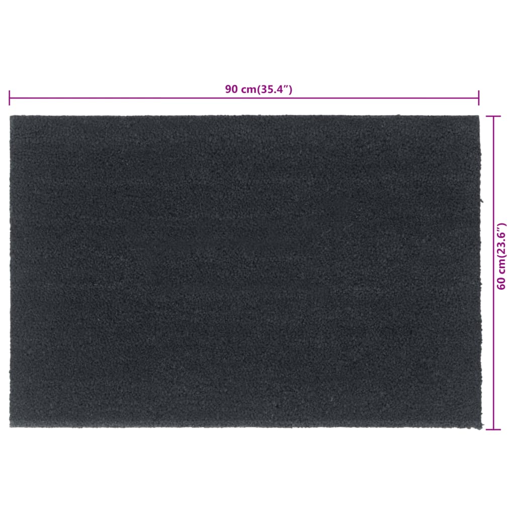 dørmåtte 60x90 cm tuftet coir mørkegrå