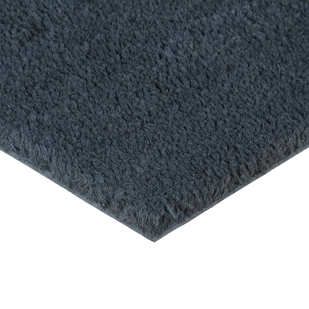 dørmåtte 80x100 cm tuftet coir mørkegrå