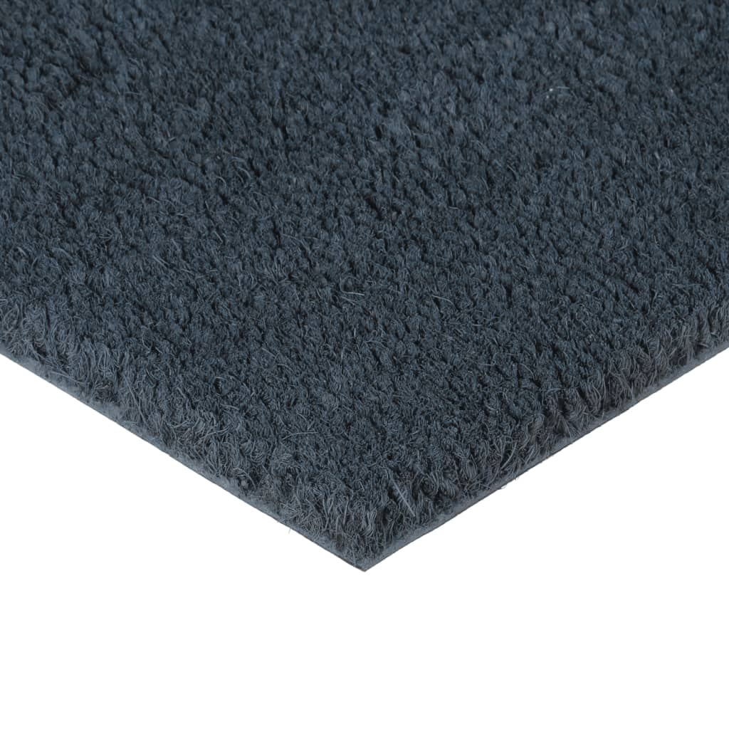 dørmåtte 100x300 cm tuftet coir mørkegrå