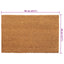dørmåtter 5 stk. 40x60 cm tuftet coir naturfarvet