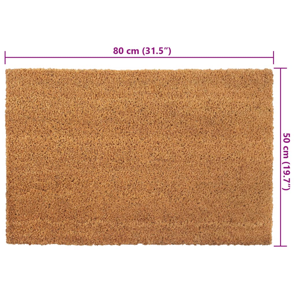 dørmåtte 50x80 cm tuftet coir naturfarvet