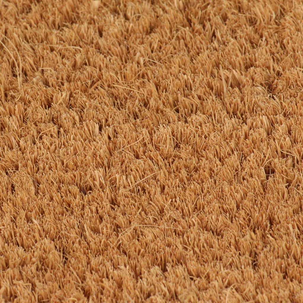 dørmåtte 50x80 cm halvrund tuftet coir naturfarvet