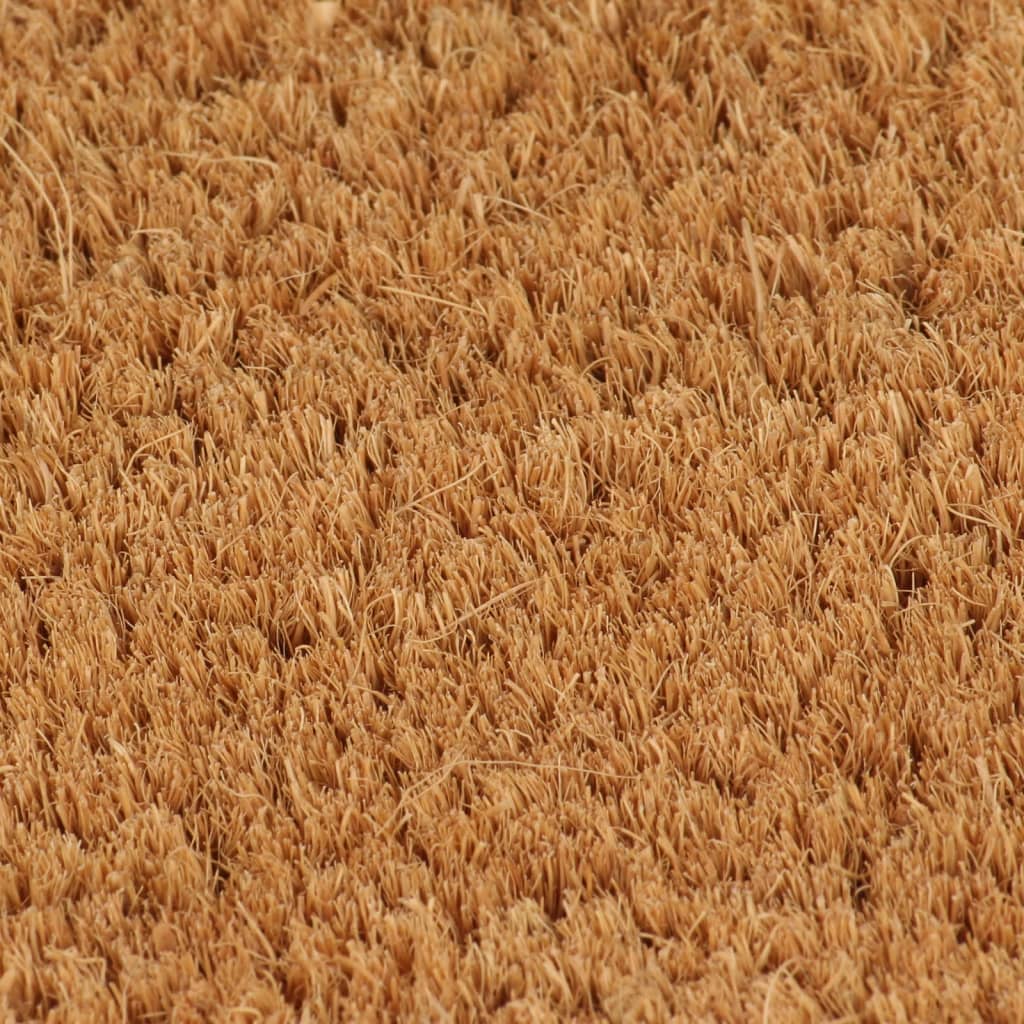 dørmåtte 60x90 cm halvrund tuftet coir naturfarvet