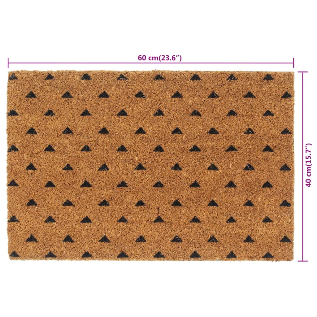 dørmåtte 40x60 cm tuftet coir naturfarvet