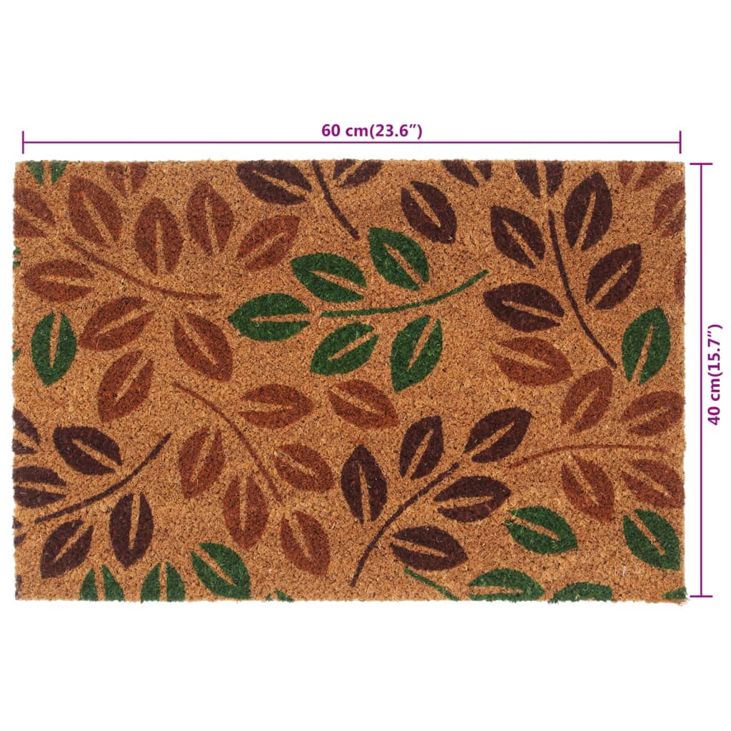dørmåtte 40x60 cm tuftet coir naturfarvet