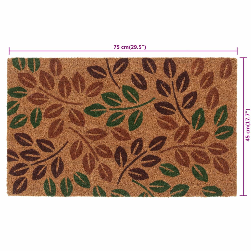 dørmåtte 45x75 cm tuftet coir naturfarvet