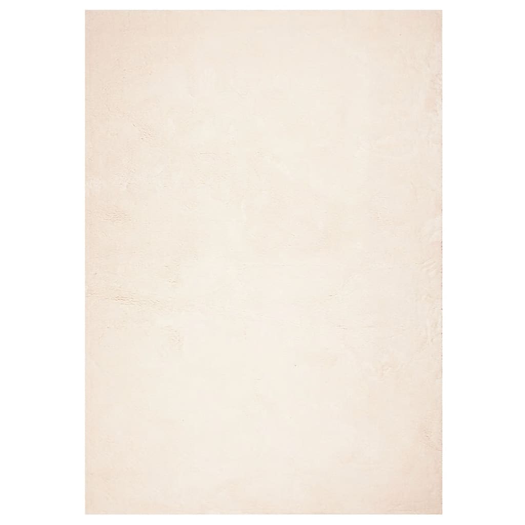 gulvtæppe HUARTE 120x170 cm kort luv og vaskbart beige