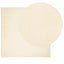 gulvtæppe HUARTE 160x160 cm kort luv og vaskbart cremefarvet