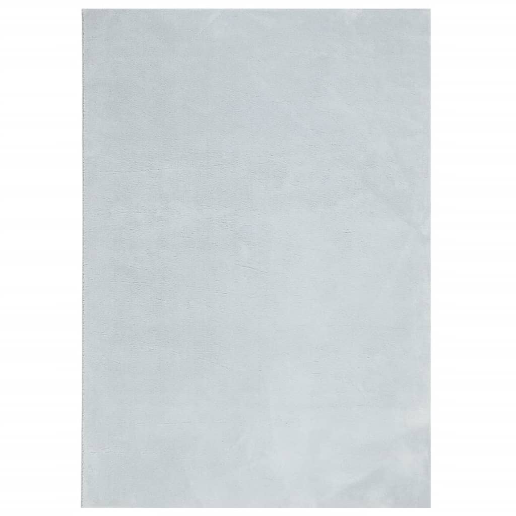 gulvtæppe HUARTE 160x230 cm kort luv og vaskbart blå