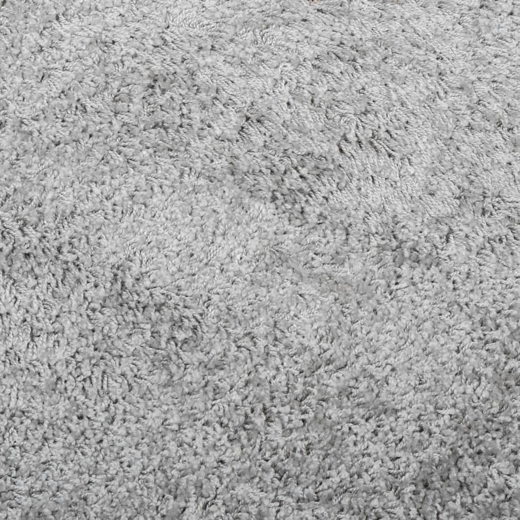 shaggy gulvtæppe PAMPLONA 140x200 cm høj luv grå