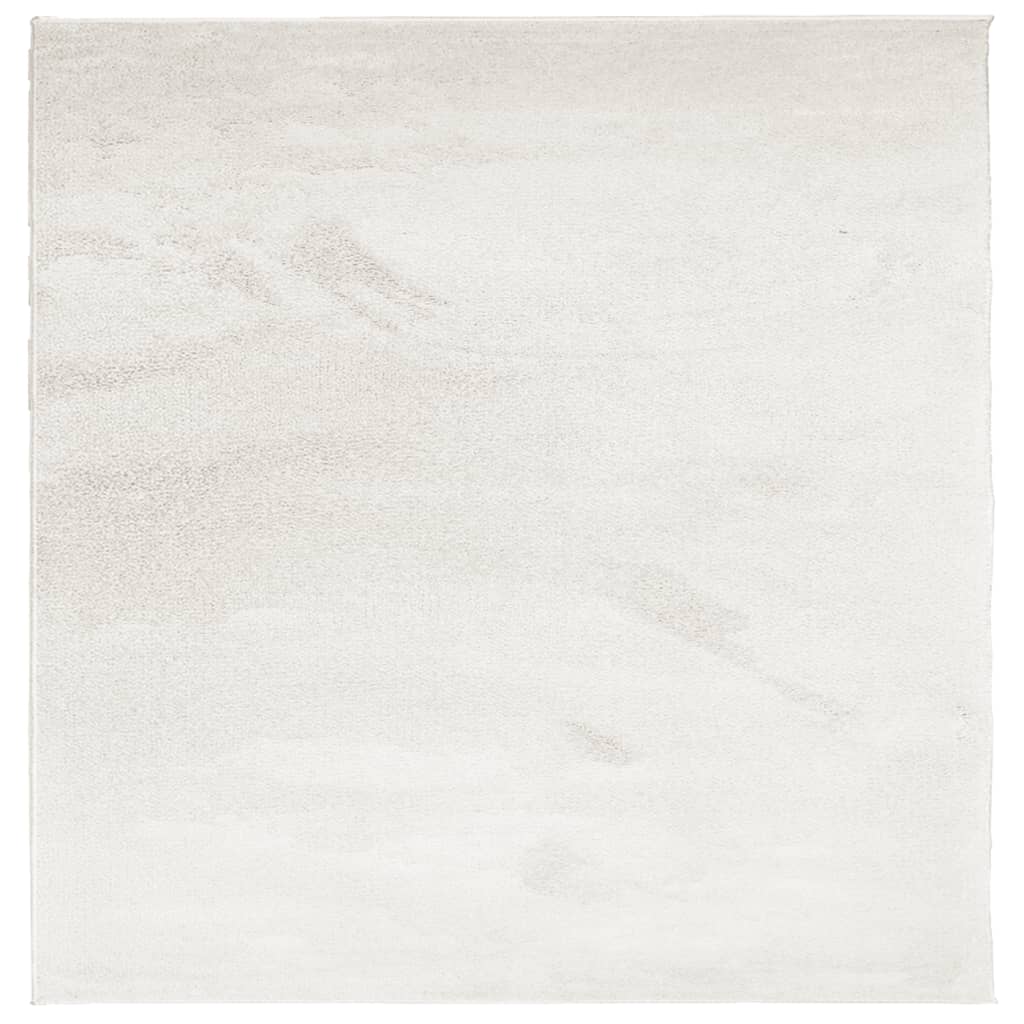 gulvtæppe OVIEDO 120x120 cm kort luv beige