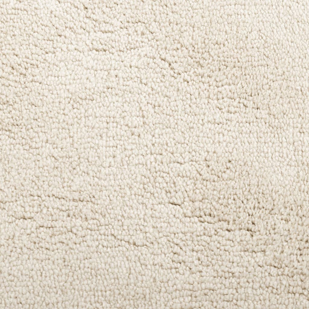 gulvtæppe OVIEDO 120x120 cm kort luv beige