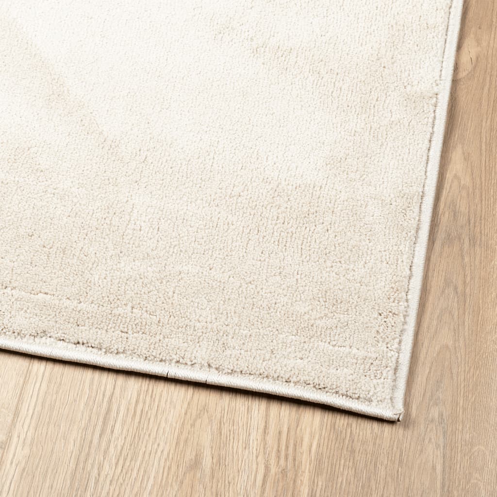 gulvtæppe OVIEDO 160x230 cm kort luv beige