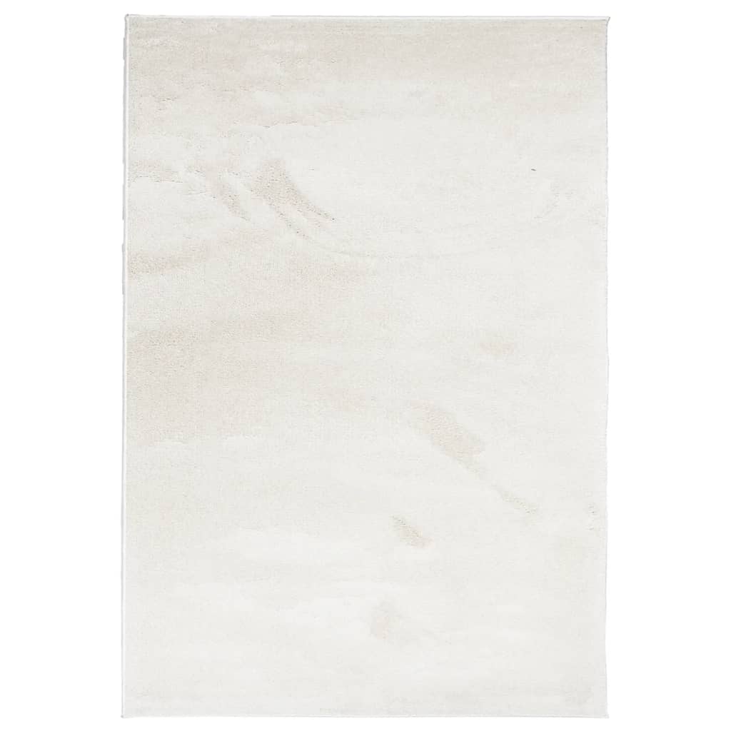 gulvtæppe OVIEDO 200x280 cm kort luv beige