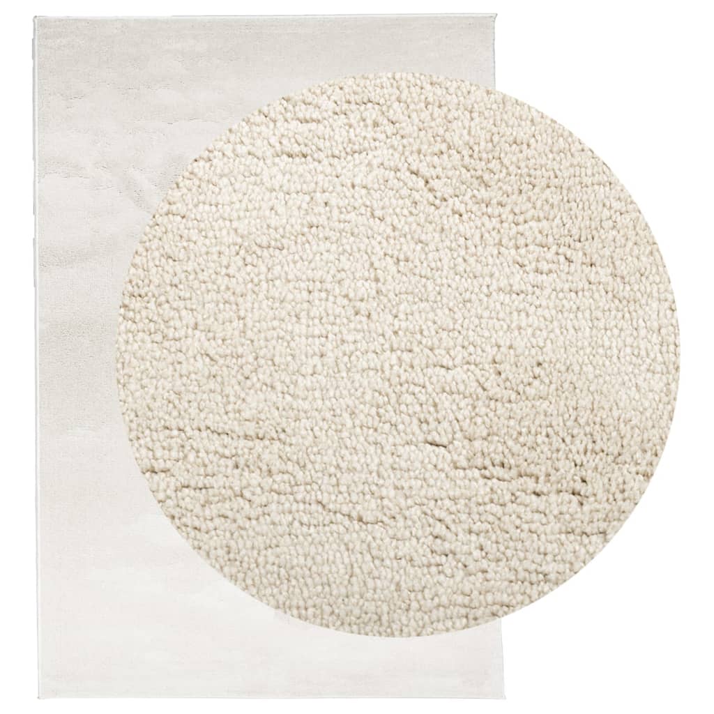 gulvtæppe OVIEDO 200x280 cm kort luv beige