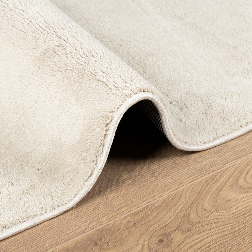 gulvtæppe OVIEDO 200x280 cm kort luv beige