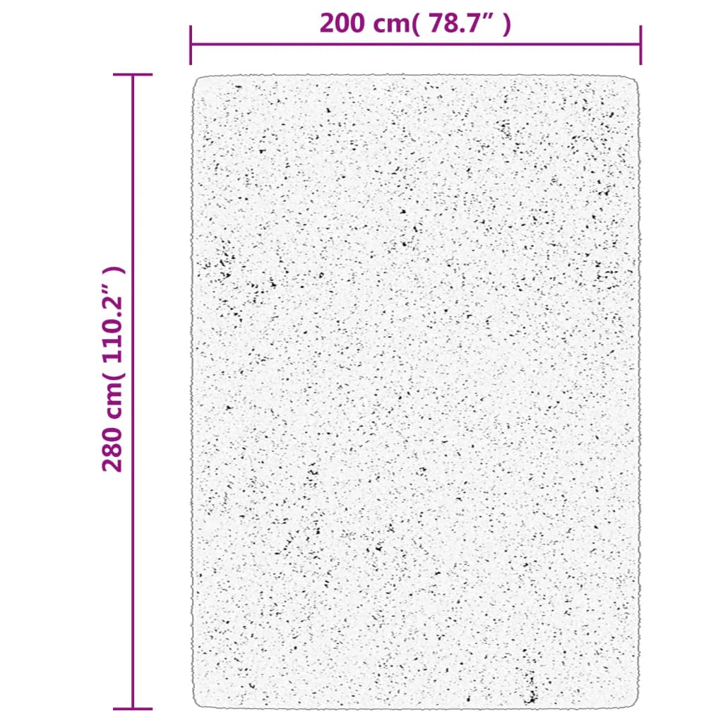 gulvtæppe OVIEDO 200x280 cm kort luv beige