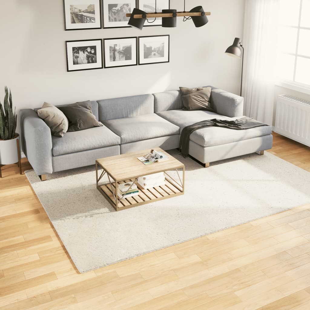 gulvtæppe OVIEDO 200x280 cm kort luv beige