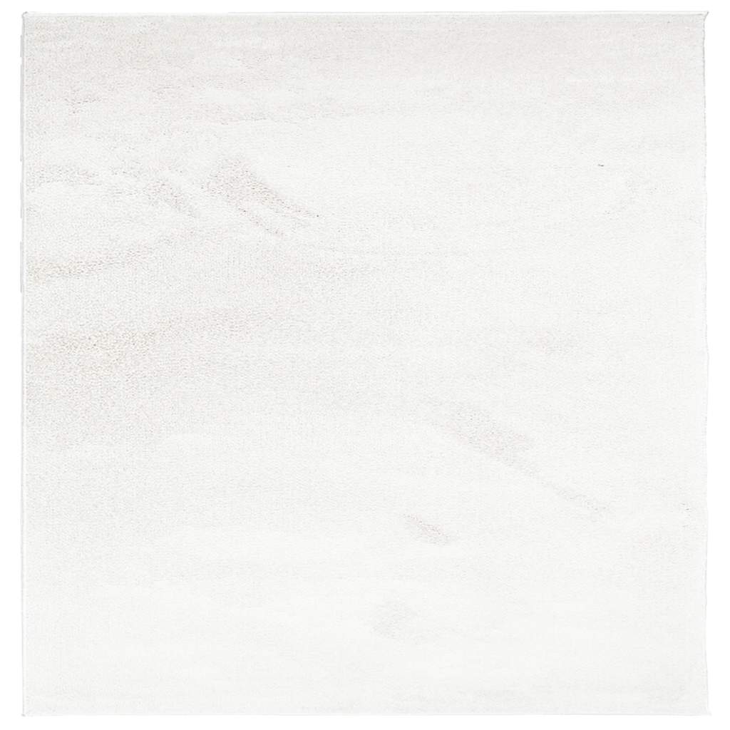 gulvtæppe OVIEDO 200x200 cm kort luv cremefarvet