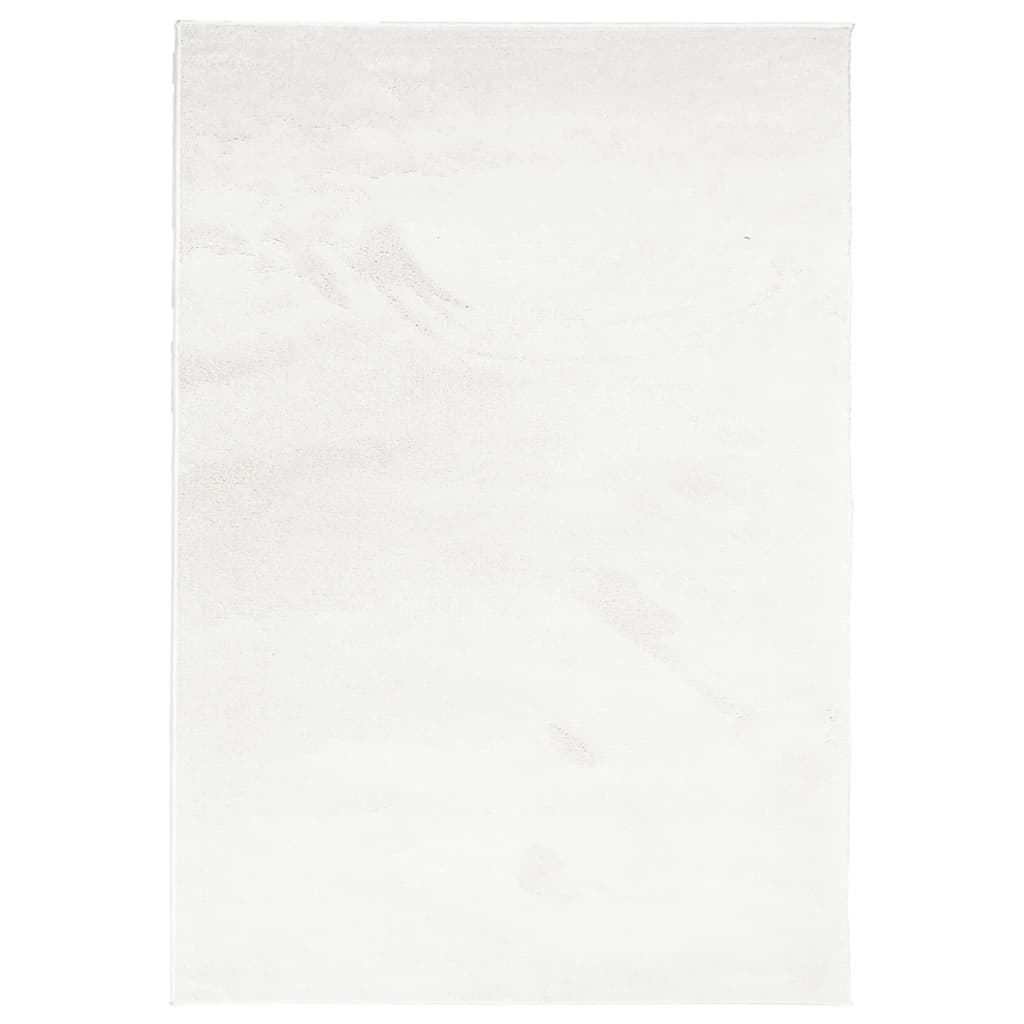 gulvtæppe OVIEDO 200x280 cm kort luv cremefarvet