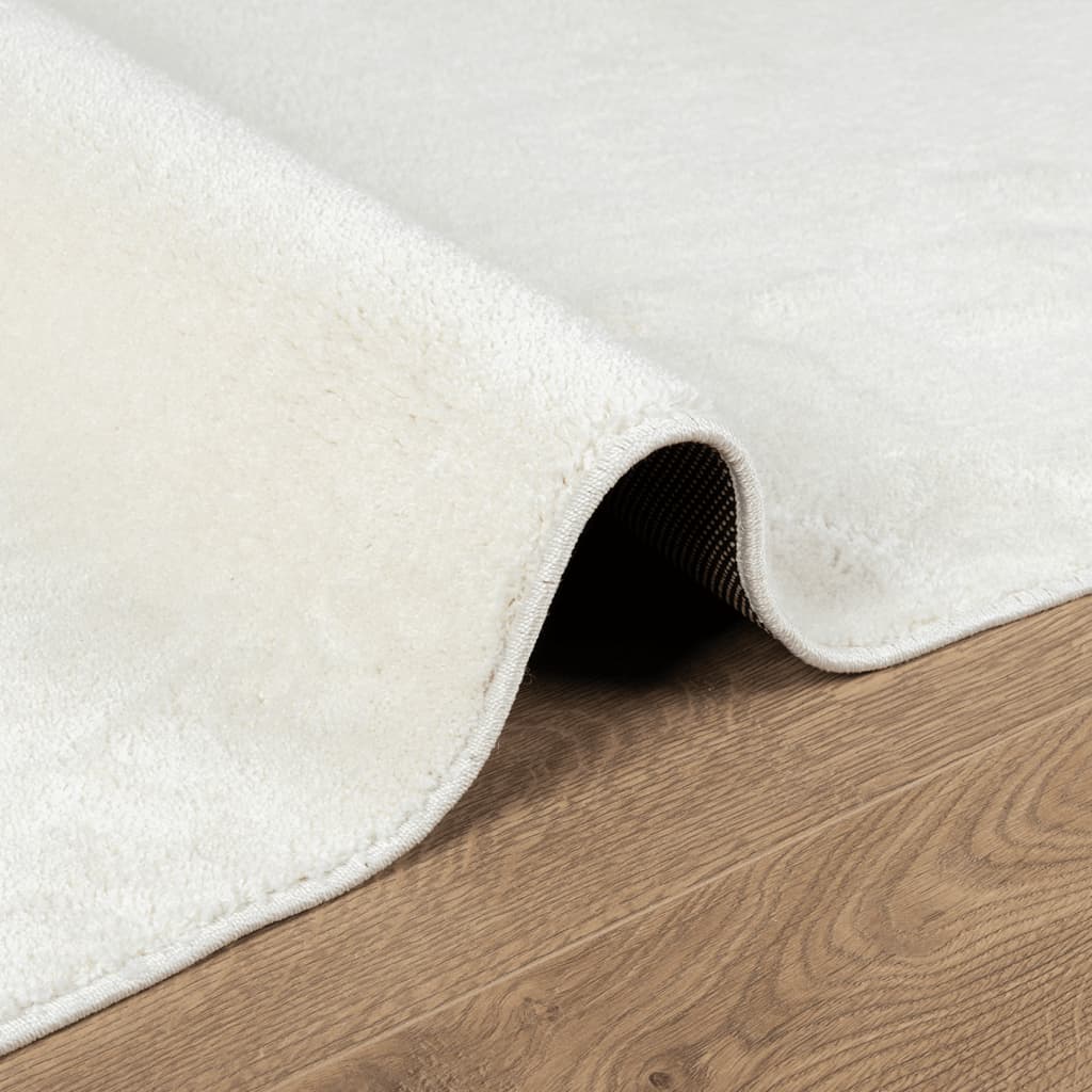 gulvtæppe OVIEDO 200x280 cm kort luv cremefarvet