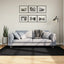 gulvtæppe OVIEDO 140x200 cm kort luv sort