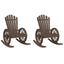 Adirondack-gyngestole 2 stk. massivt grantræ