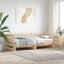 daybed med udtræk 2x(80x200) cm massivt fyrretræ